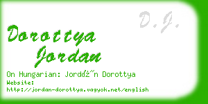 dorottya jordan business card